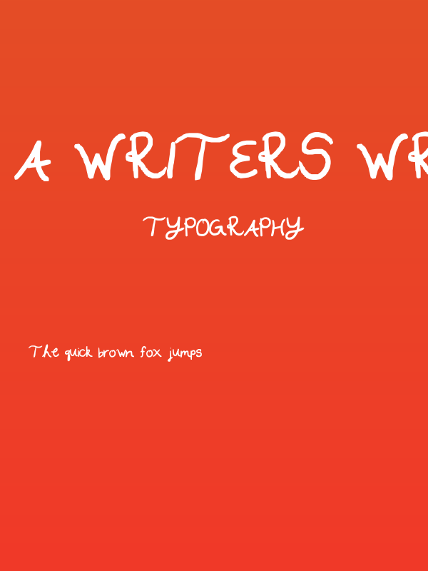 A WRITERS WRITING Poster