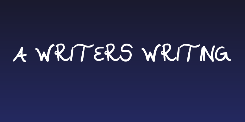 A WRITERS WRITING Social Header