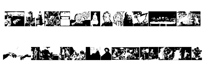 A Work Of Art Font LOWERCASE