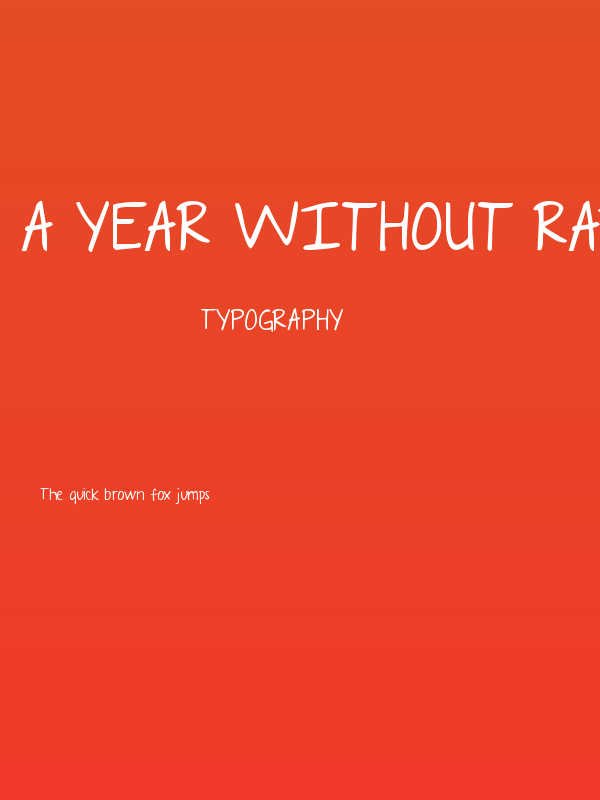 A Year Without Rain Poster