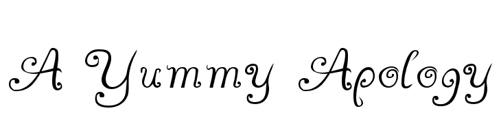 A Yummy Apology फ़ॉन्ट