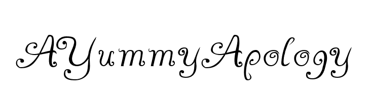 A Yummy Apology  免费字体下载