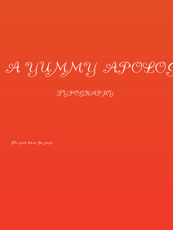 A Yummy Apology Poster