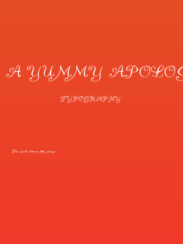 A Yummy Apology Poster