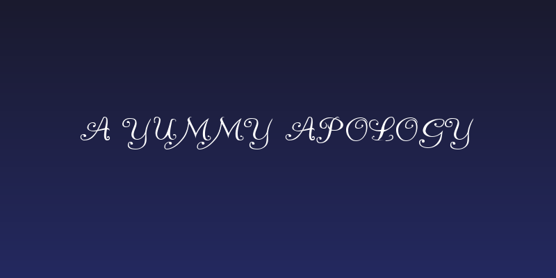 A Yummy Apology Social Header