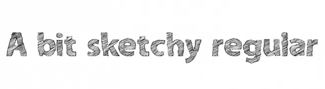 A bit sketchy regular  Free Fonts Download