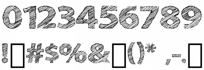 A bit sketchy regular Caratteri ALTRI CARATTERI