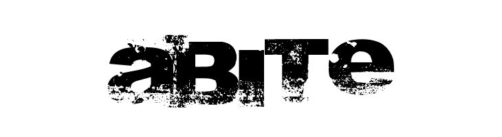 A bite Шрифта