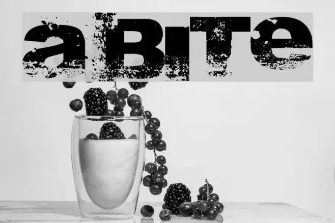 A bite__ फ़ॉन्ट examples