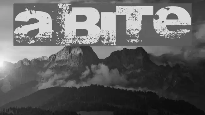 A bite Font examples
