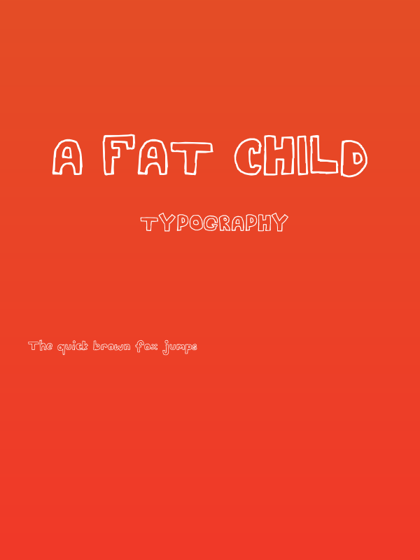 A fat child Poster