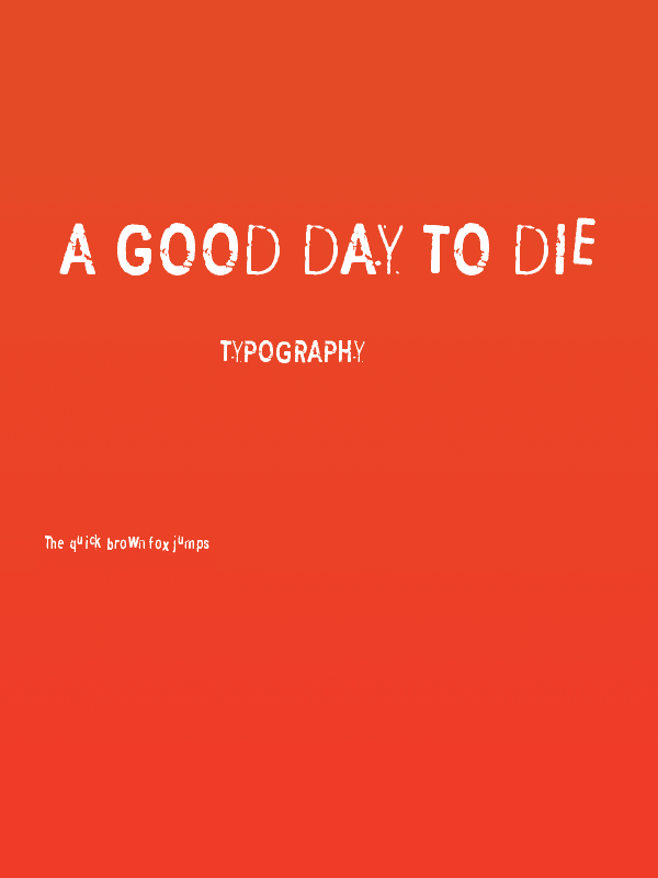 A good day to die Poster