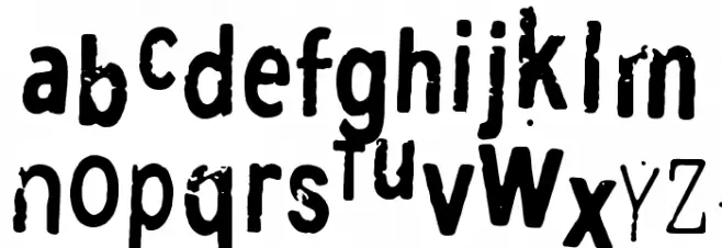 A good day to die Font LOWERCASE