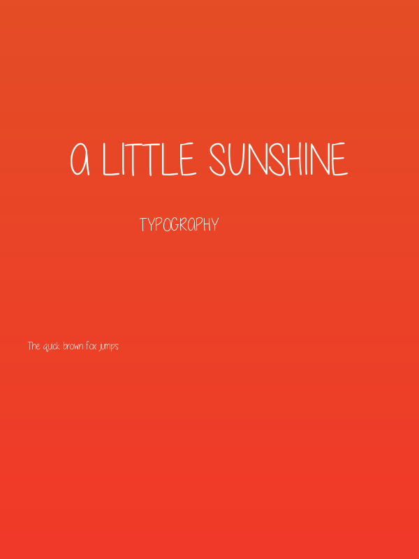 A little sunshine Poster