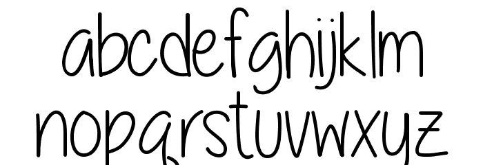 A little sunshine Font LOWERCASE