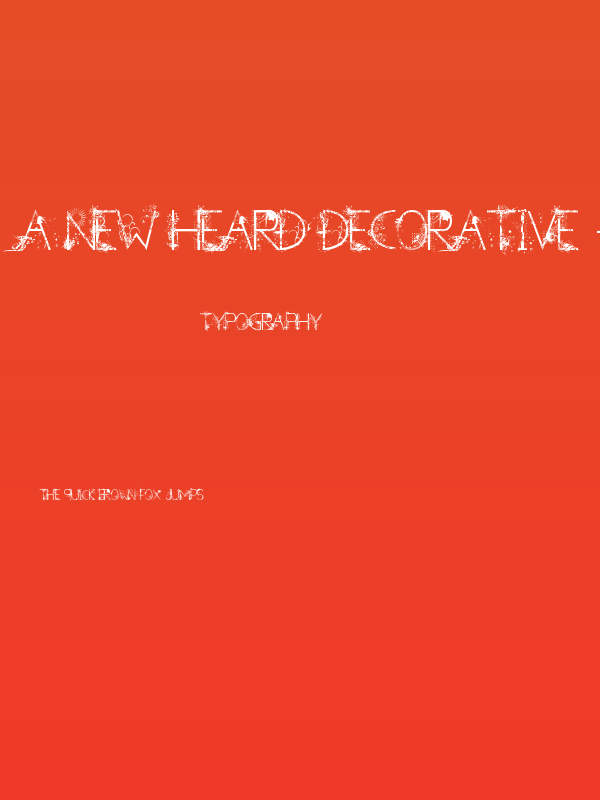 A new Heard Decorative - LJ-Design Studios Decorativa Poster