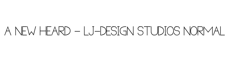 A new Heard - LJ-Design Studios Normal Font