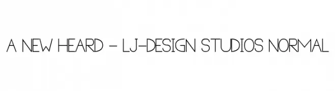 A new Heard - LJ-Design Studios Normal  baixar fontes gratis