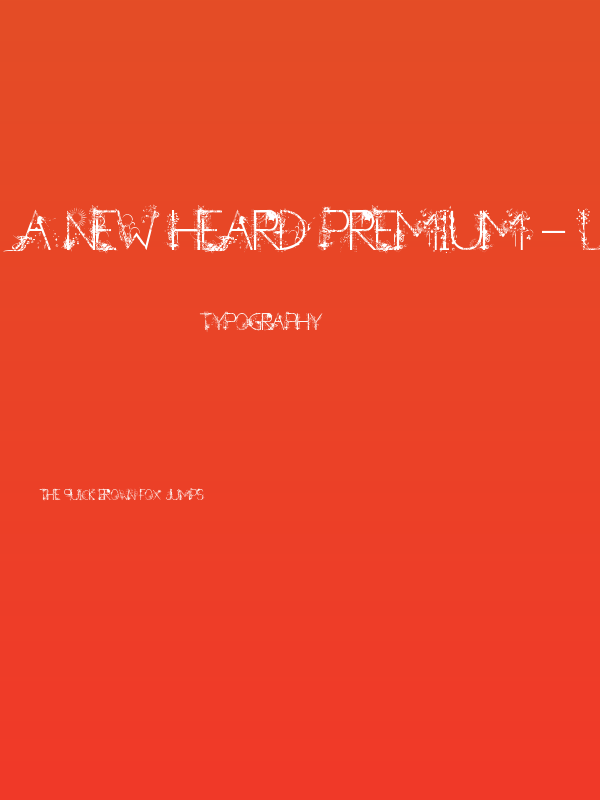 A new Heard Premium - LJ-Design Studios Decorativa Poster