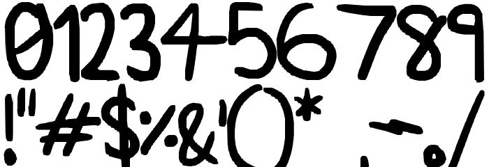 A plainer font Font OTHER CHARS