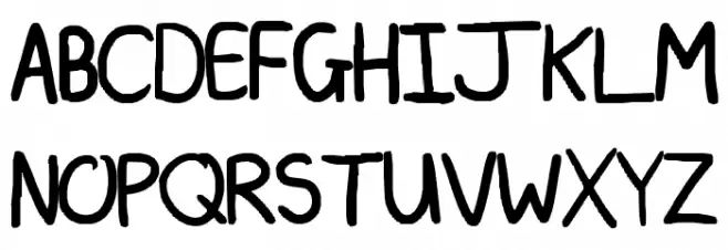 A plainer font フォント 大文字