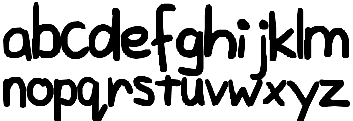 A plainer font Font LOWERCASE