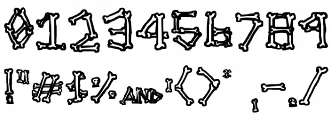 A skeleton in your closet Font OTHER CHARS