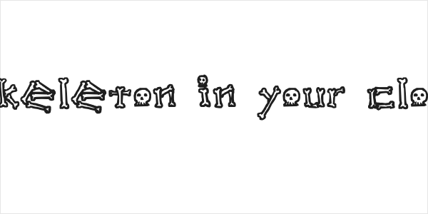 A skeleton in your closet Logo