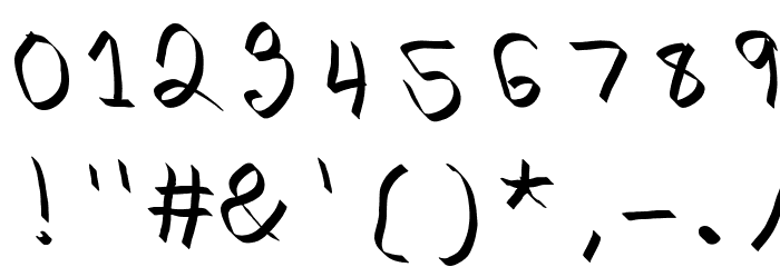 A136B Love Font OTHER CHARS