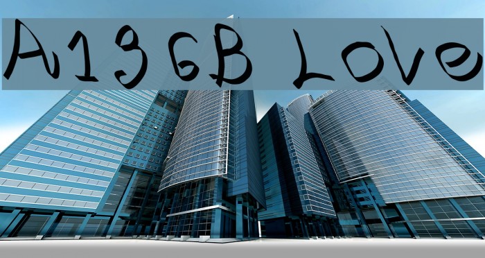 A136B Love Font examples