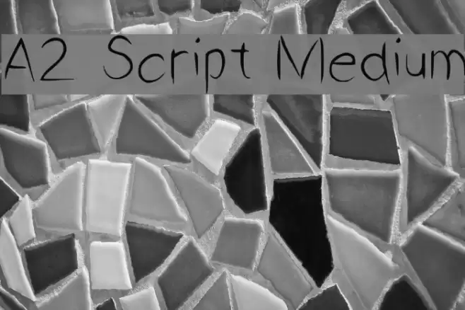A2 Script Medium Fuentes examples