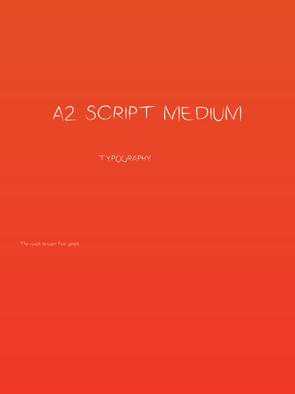 A2 Script Medium Poster