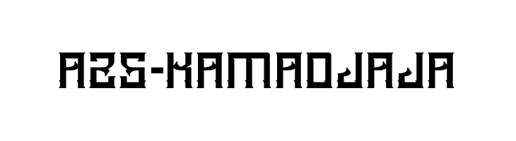 A25-KAMADJAJA Font