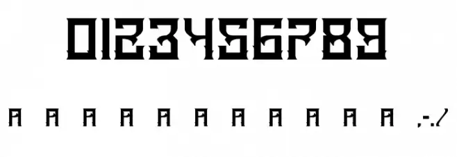 A25-KAMADJAJA Font OTHER CHARS