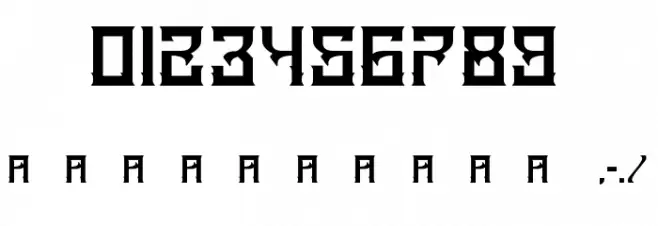 A25-KAMADJAJA Font OTHER CHARS