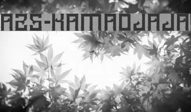 A25-KAMADJAJA Font examples