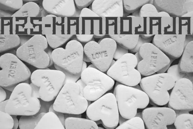 A25-KAMADJAJA Font examples