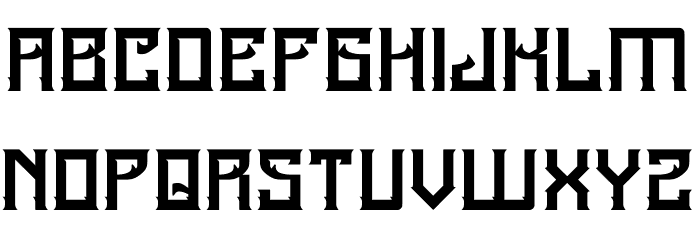 A25-KAMADJAJA Font LOWERCASE