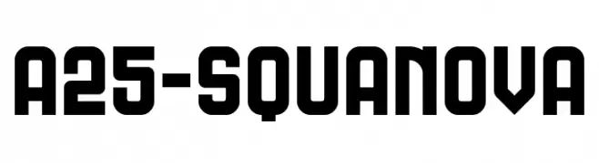 A25-SQUANOVA  フリーフォントのダウンロード
