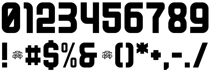 A25-SQUANOVA Font OTHER CHARS