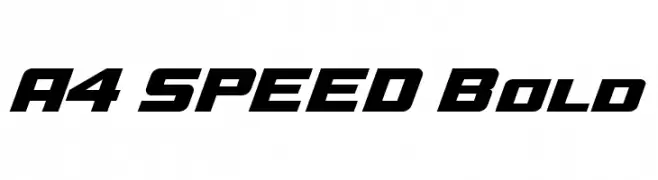 A4 SPEED Bold 