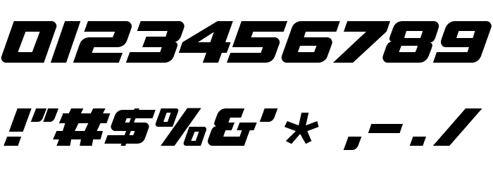 A4 SPEED Bold フォント その他の文字