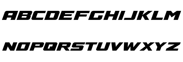 A4 SPEED Bold フォント 小文字