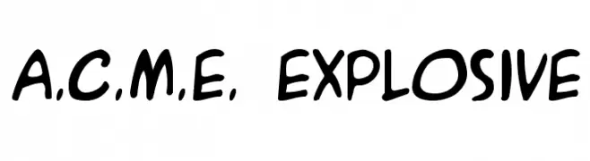 A.C.M.E. Explosive  font caratteri gratis