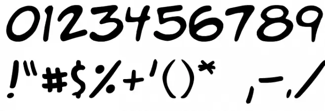 A.C.M.E. Explosive フォント その他の文字