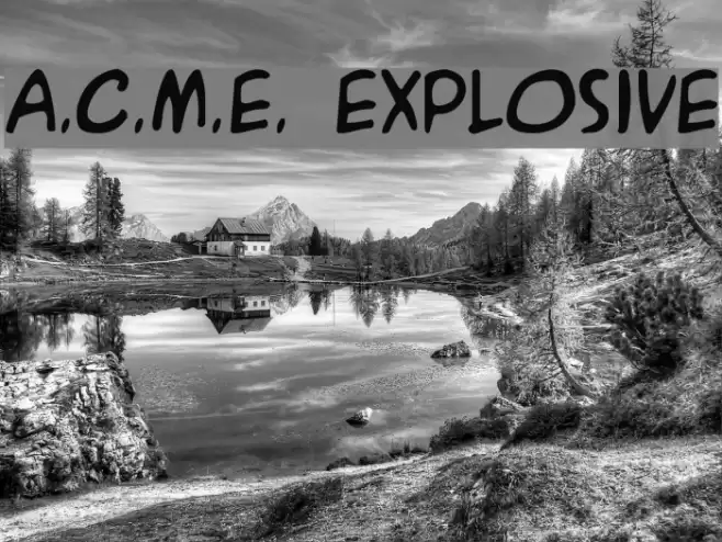 A.C.M.E. Explosive フォント examples