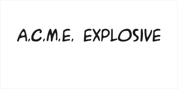 A.C.M.E. Explosive Logo