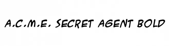 A.C.M.E. Secret Agent Bold 