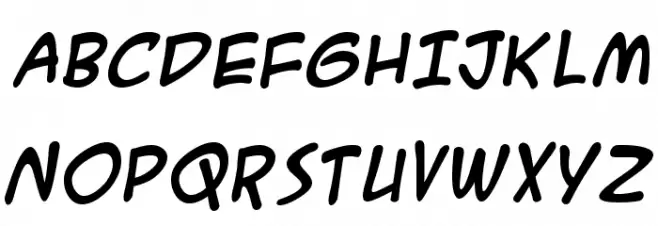 A.C.M.E. Secret Agent Bold Font Litere mari