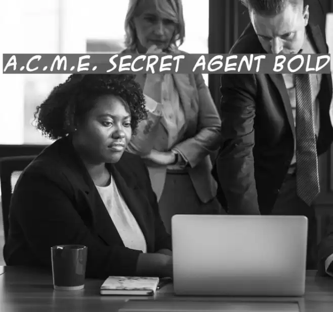 A.C.M.E. Secret Agent Bold Font examples